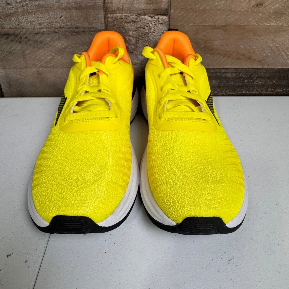 Avia Running Shoes Mens 9.5 Neon Yellow Orange Lightweight Mesh Sporty NEW